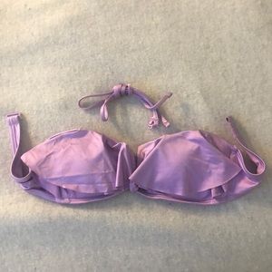Pastel Purple Aerie Ruffle Bikini Top
